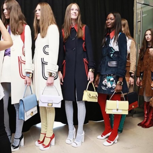 Miu Miu 2015 Collection contrast trim double knit wool coat - Picture 9 of 13